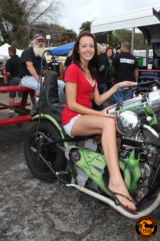 Bike Week Babe At Willies By Miserable George – Old School Biker